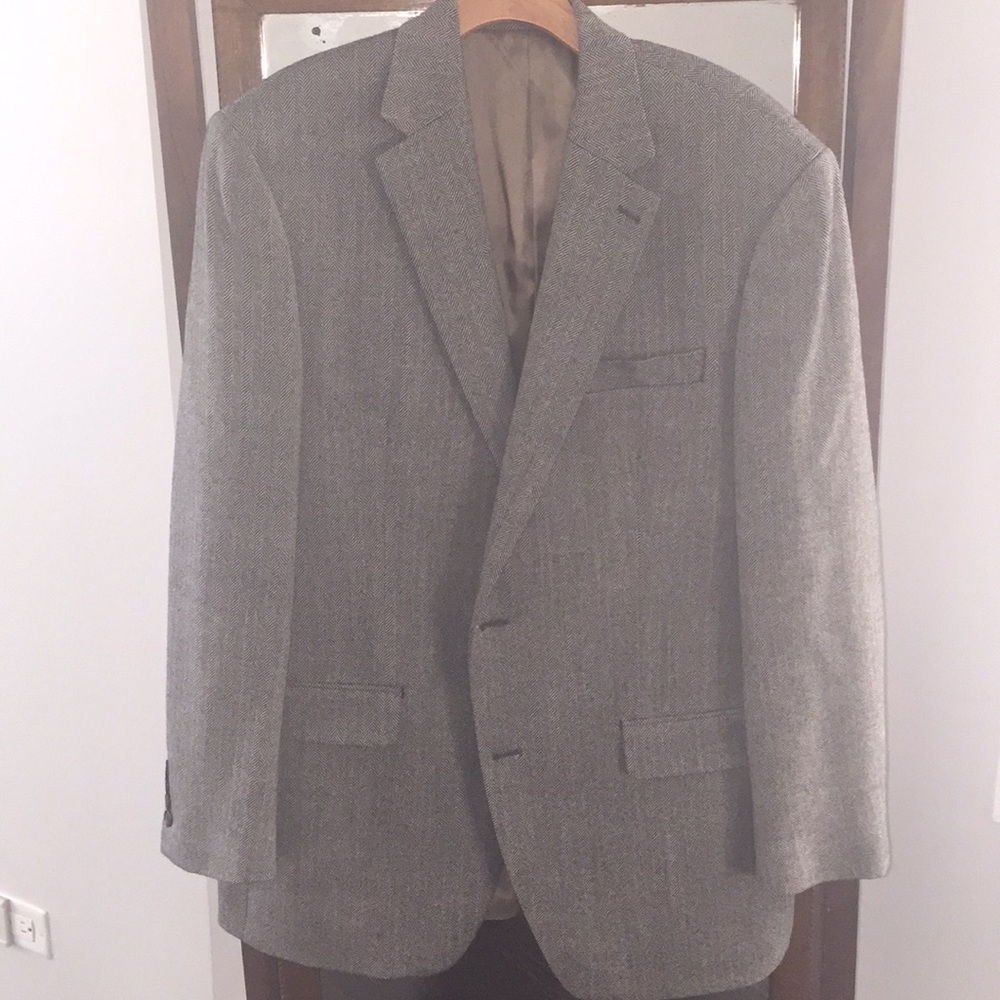 Ralph Lauren Black and Tan Herringbone sport coat